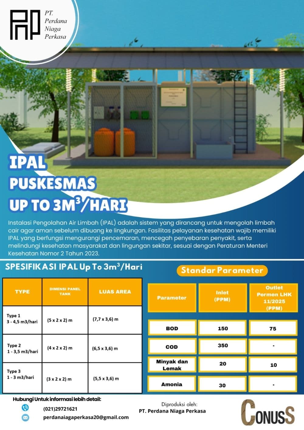 CONUSS IPAL BIOFILTER 3 m3 0